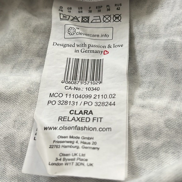 Olsen ladies black & white leopard print pullover - Picture 10 of 10